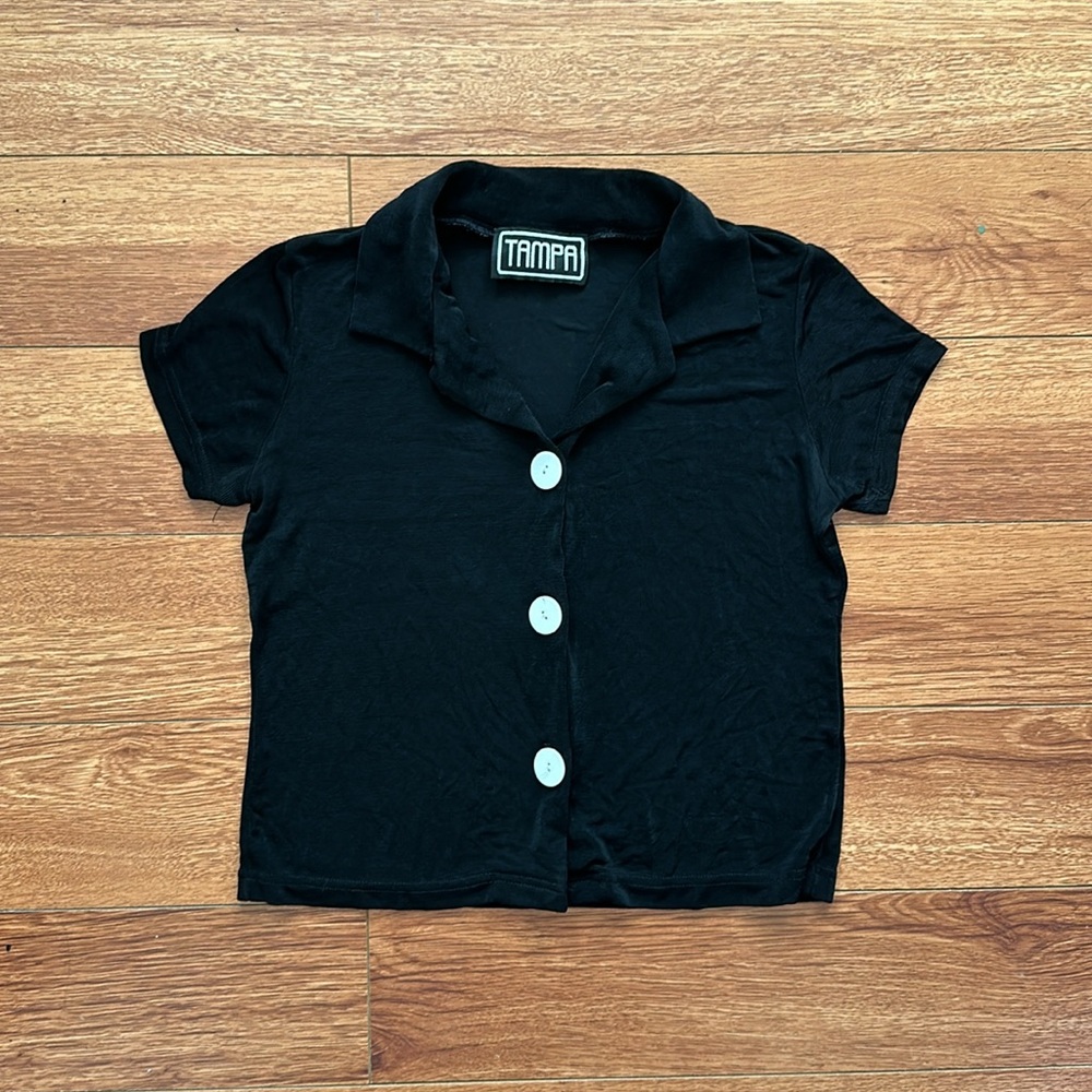 VINTAGE BUTTON UP TOP - Picture 7 of 10